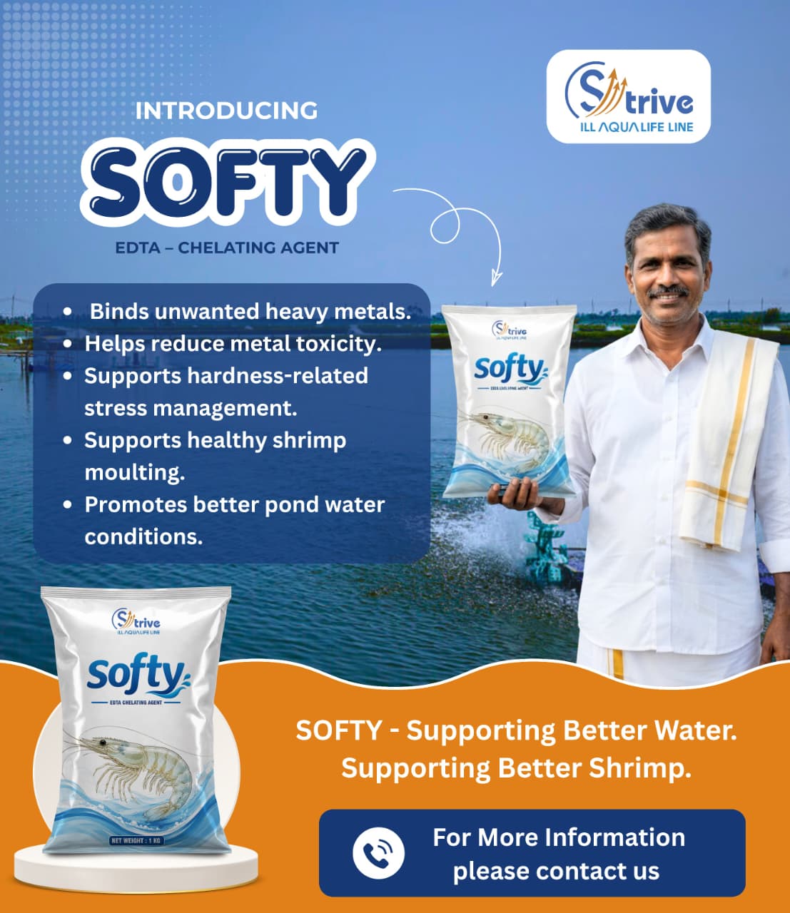 Softy EDTA chelating agent product introduction poster